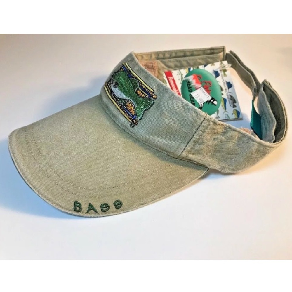 NWT Flying Fisherman "BASS" Visor W/ Sweat Band